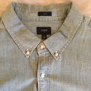 J. Crew Chambray Button Down XL Slim fit